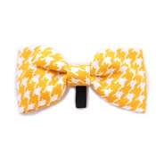 Pet Pooch Boutique - Yellow Houndstooth Bow Tie