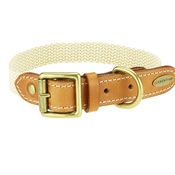 Clementine est. Dogs - Astor Webbing Dog Collar – Tan