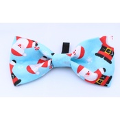 Pet Pooch Boutique - Blue Santa Bow Tie