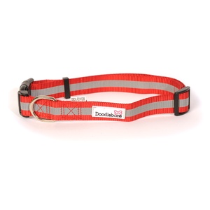 Bold Reflective Dog Collar – Red