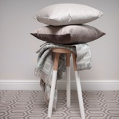 The Lounging Hound - Velvet Scatter Cushion - Dove