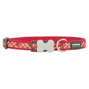 Red Dingo - Flanno Dog Collar – Red