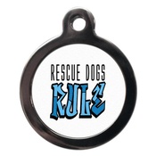PS Pet Tags - Rescue Dogs Rule Pet ID Tag