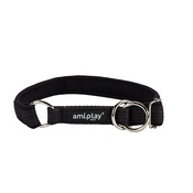 Ami Play - Ami Play Cotton Half Check Collar - Black