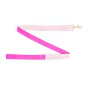 Pet Pooch Boutique - Pink Tweed Lead - Gold