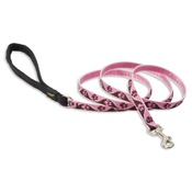 Collarways - 1/2" Width Pink Lupine Dog Lead