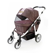 InnoPet - Retro Dog Buggy - Brown/Pink