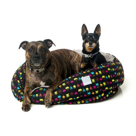 Space Raiders Reversible Dog Bed