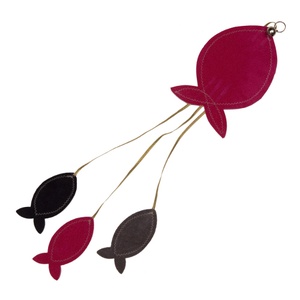Flat Fish Cat Toy - Pink