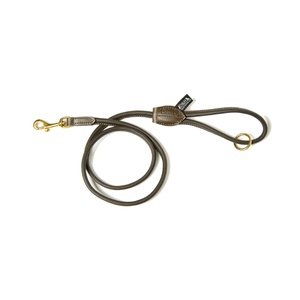 Brown Rolled Leather Lead