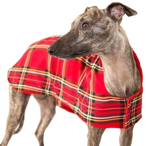 Personalised Red Tartan Sighthound Coat