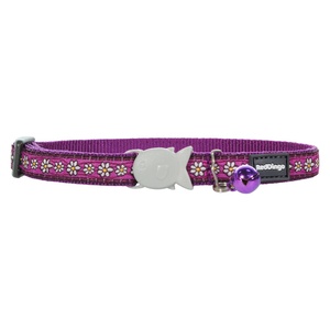 Daisy Chain Purple Cat Collar