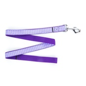Pet Pooch Boutique - Purple Polka Dot Lead 1" Width