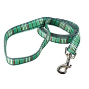 Yellow Dog - Tartan Plaid Dog Lead – Green