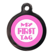 PS Pet Tags - My First Pet ID Tag - Pink