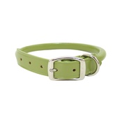 Auburn Leathercrafters - Rolled Leather Dog Collar – Green