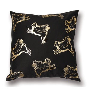 Flying Pug Cushion Cover
