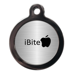 I Bite Dog ID Tag