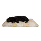 The Lounging Hound - Owl Motif Dog Roll Bed - Buttercup
