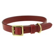 Clementine est. Dogs - Flat Beaton Collar - Burgundy