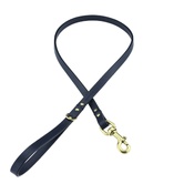Clementine est. Dogs - Beaton Flat Leather Dog Lead – Navy