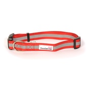 Doodlebone - Bold Reflective Dog Collar – Red
