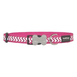 Ziggy Reflective Dog Collar – Hot Pink