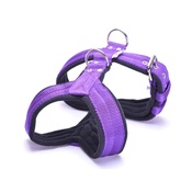 El Perro - 4cm Width Fleece Comfort Dog Harness – Purple