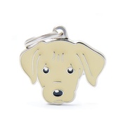 My Family - Labrador Engraved ID Tag – Cream