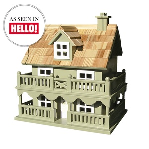 Novelty Cottage Birdhouse - Green