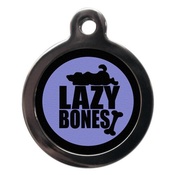 PS Pet Tags - Purple Lazy Bones Pet ID Tag