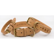 Ralph & Co - Leather Dog Collar (Trieste) - Light Tan