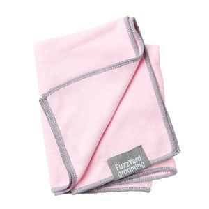 Microfibre Drying Towel for Puppies - Pink and Grey
