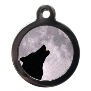 Howling Wolf Pet ID Tag