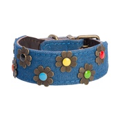 DO&G - DO&G Boho Chic Dog Collar - Dark Denim