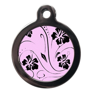 Pink Lazy Days Pet ID Tag