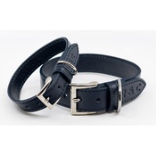 Ralph & Co - Leather dog collar (Rimini) - Midnight Blue
