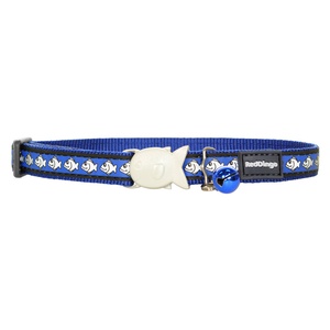 Dark Blue Reflective Cat Collar