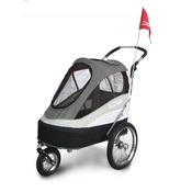 InnoPet - Black/Grey Sporty Dog Trailer Deluxe
