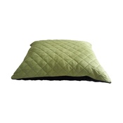 Hem & Boo - Quilted Cushion Dog Bed - Black & Green