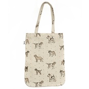 Mutts & Hounds - Dogs Linen Tote Bag - Natural