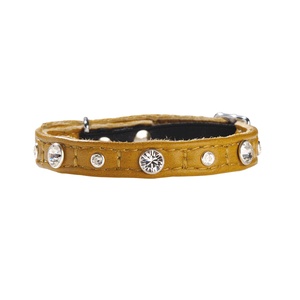 Comete Leather Cat Collar – Camel