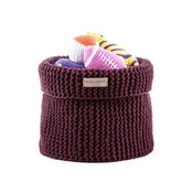 Bowl&Bone Republic - Cotton Toy Basket - Bordo