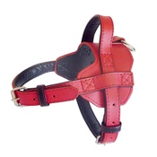 The Paws Pet Supplies - Colour Fusion Leather Harness – Red
