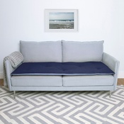 The Lounging Hound - Wool Sofa Topper - Storm Blue