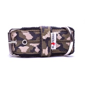 El Perro - 4cm Width Fleece Comfort Dog Collar – Jungle Camo