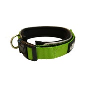 Liopard - Liopard Padded Nylon Dog Collar – Lime