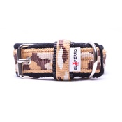 El Perro - 2.5cm width Fleece Comfort Dog Collar – Safari Camo