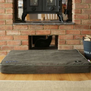 Memory Foam Corduroy Dog Bed – Olive