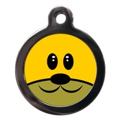PS Pet Tags - Smiley Doggie Face Dog ID Tag